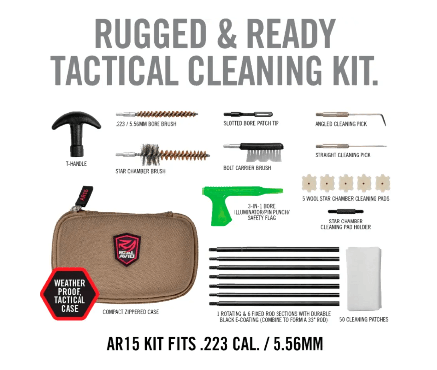 Набір для чистки Real Avid AR-15 Gun Cleaning Kit Фото 2